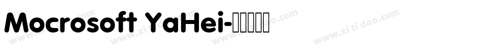 Mocrosoft YaHei字体转换